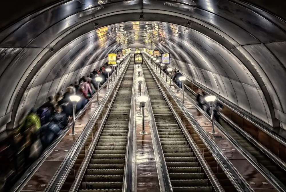 escalators-at-metro-station