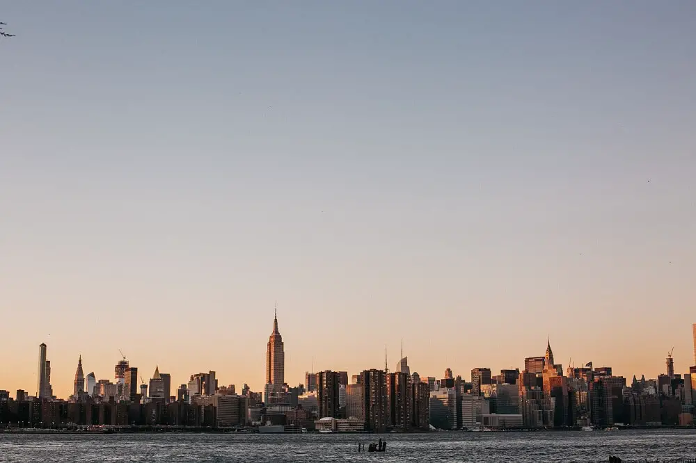 new york skyline from across the river