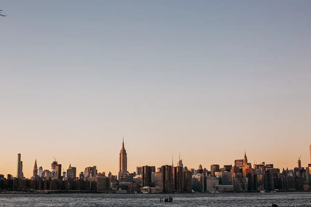 new york skyline from a distance