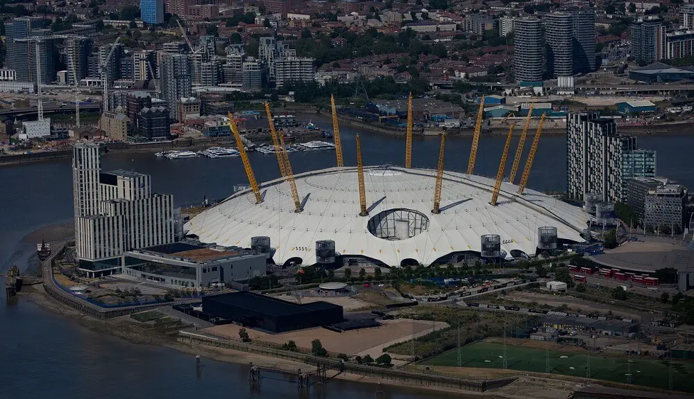 millennium dome from above